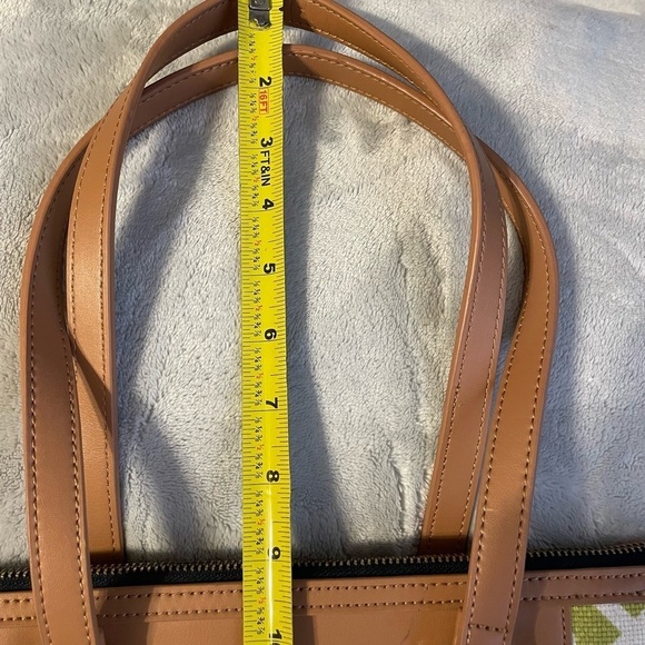 Spartina 449 Heyward Leather and Linen Double Strap Classic Purse Shoulder Bag - Picture 10 of 13